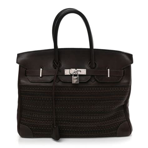 hermes crinoline|HERMES Evergrain Crinoline Birkin 35 Ebene .